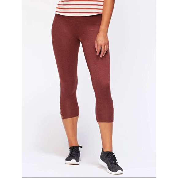 NWT Threads 4 Thought Monica Criss Cross Crop Legging Copper Size M - Picture 1 of 4